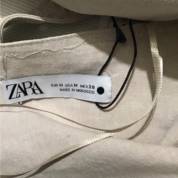 ZARA Crop Top with Long Straps Tan .Very Nice .Brand New with Tags .🏷️ - Picture 5 of 6
